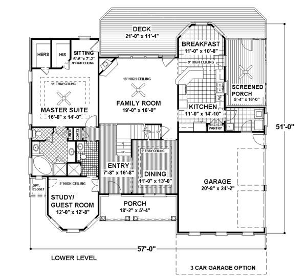 1st Floor image of The DeStio House Plan